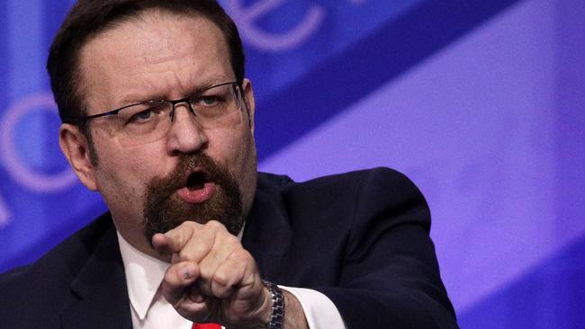 Former Deputy Assistant to US President Donald Trump, Sebastian Gorka. Picture: AFP