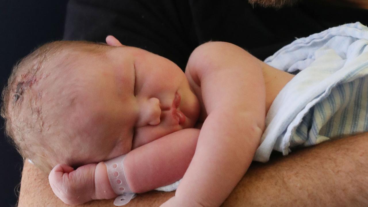 Barwon Health’s first baby of 2025 was due on Boxing Day. Picture: Mark Wilson.