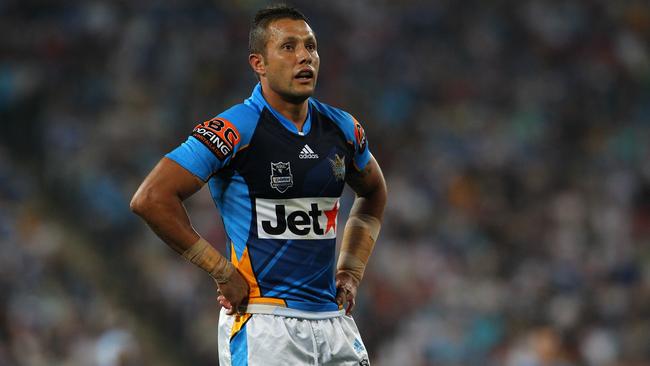 A disappointed Prince after the Titans fell just one win short of making the NRL grand final in 2010.