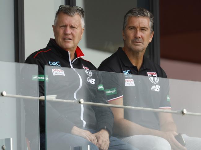 Graeme Allan and Stephen Silvagni in 2023. Picture: Darrian Traynor/Getty Images