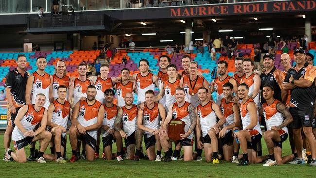 The NTFL Buffaloes' mens side beat the Essendon Bombers. Picture: Pema Tamang Pakhrin