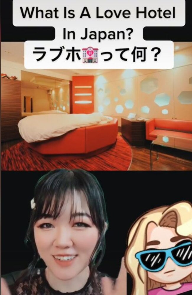 A TikTok user put it simply – ‘It is a themed hotel where people usually go to have sexy time’. Picture: TikTok/Konpeichann