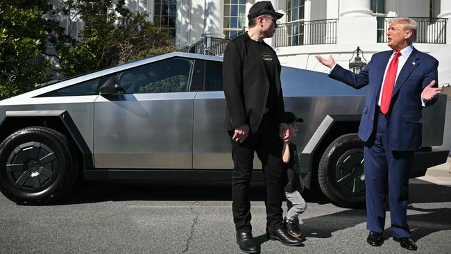 US President Donald Trump and Tesla CEO Elon Musk. Photo: Mandel NGAN / AFP