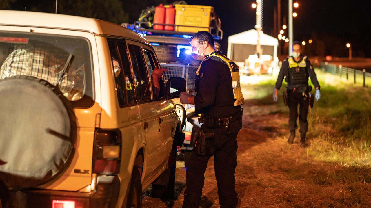 The border closure with NSW caused chaos for Victorians trying to get home over the Christmas period. Picture: Simon Dallinger