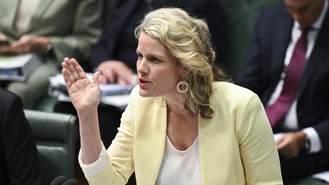 Clare O'Neil during Question Time on Wednesday. Picture: NCA NewsWire / Martin Ollman