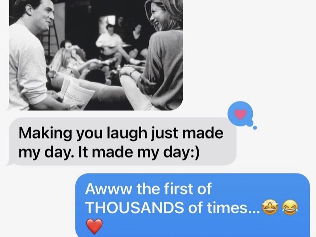 She also shared a screenshot of one of their text conversations. Picture: Instagram