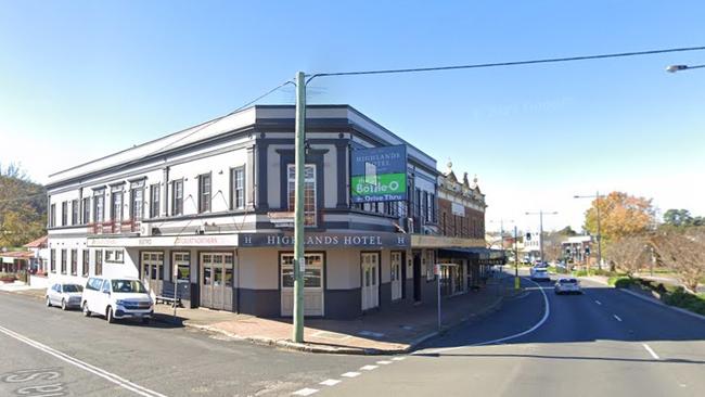 Abdul Omar allegedly had a knife on him at Highlands Hotel in Mittagong in January 2022. Picture: Google Maps