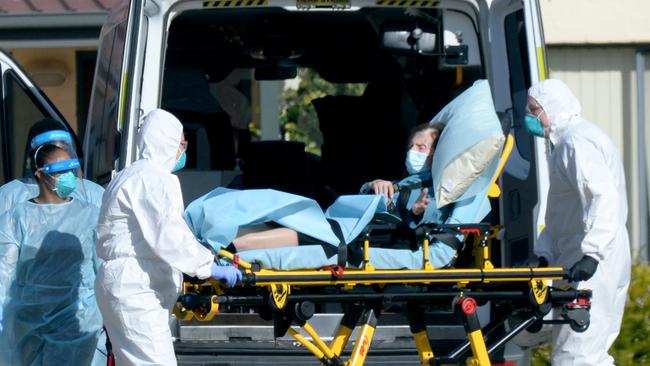 The last remaining residents at St Basil's Home for the Aged at Fawkner are being relocated. Picture: Andrew Henshaw