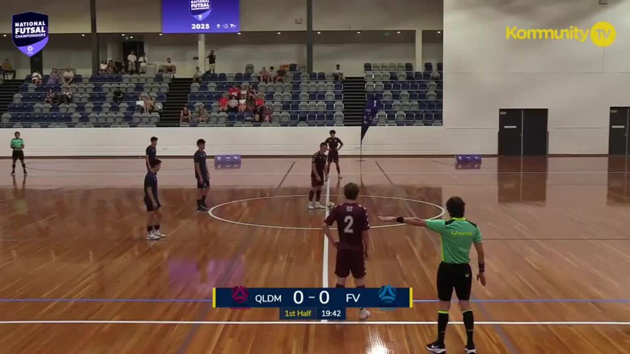 Replay: Football Queensland Maroon v Football Victoria (Youth men) - 2025 National Futsal Championships Day 3