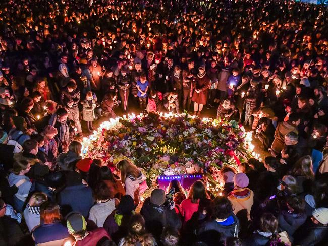 Eurydice’s murder sparked an outpouring of grief in Melbourne. Picture: Jason Edwards