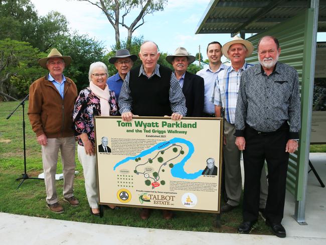 Tom Wyatt with members of the Talbot Estate Board and management Brad Keyworth, Lorraine Thornton, Graham Ivers, Tom Wyatt, Jeff Krause, Damien Martin, Graeme Brady, Jeff Brett (absent is Diane Murphy).