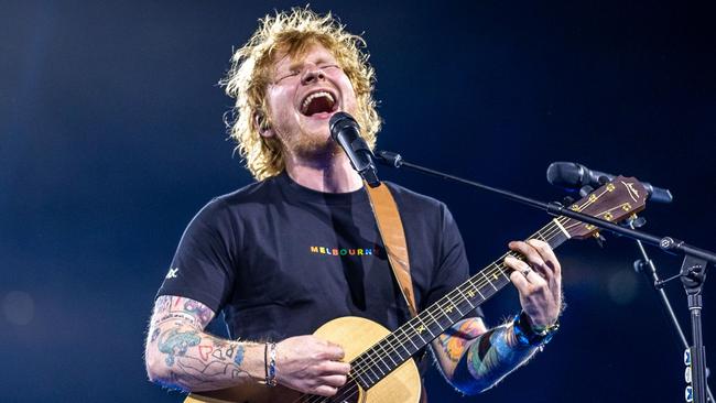 Ed Sheeran concert, MCG. Melbourne. Picture: Jake Nowakowski