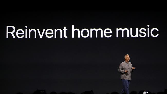 Apple's Senior Vice President of Worldwide Marketing Phil Schiller speaks during the opening keynote address the 2017 Apple Worldwide Developer Conference. Picture: Justin Sullivan/Getty Images