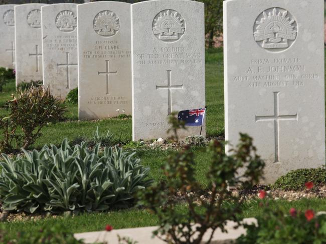 Australian memorial just outside Villers-Bretonneux. Picture: Ella Pellegrini