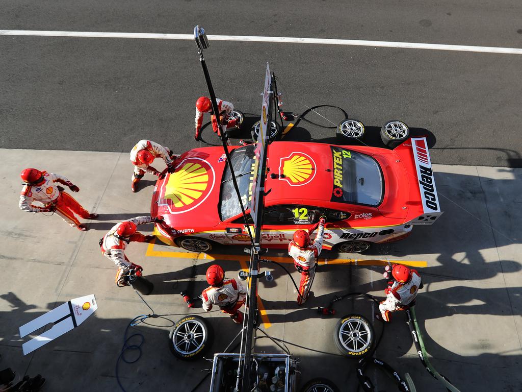 2019 Supercheap Auto Bathurst 1000, Virgin Australia Supercars Championship. #12 Shell V-Power Racing Fabian Coulthard/Tony DÕAlberto, Ford Mustang GT Picture Rohan Kelly