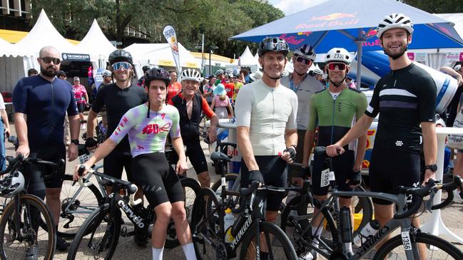 Thousands of cyclists took to the streets of the river city on Sunday for the Tour de Brisbane. \Photo: Grace Kessels.