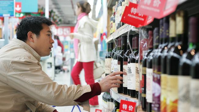 China’s anti-dumping probe will target Australia wine in packaging under 2 litres. Picture: Bloomberg