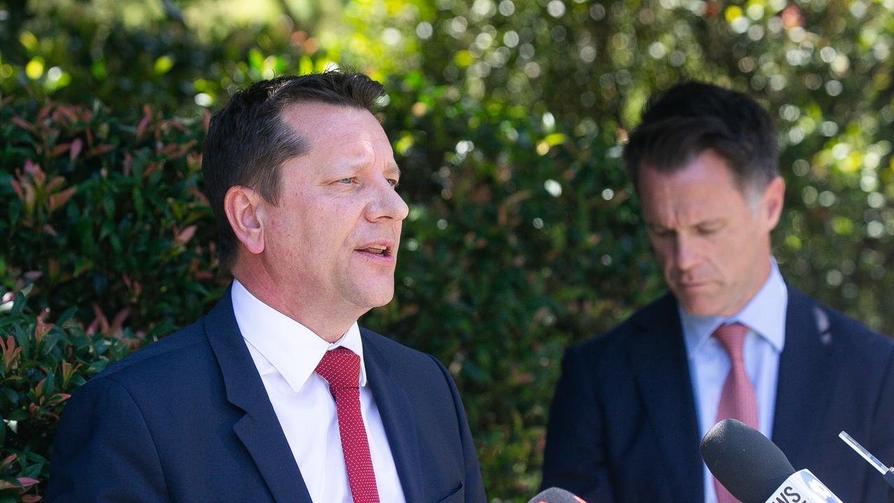 Planning Minister Paul Scully and Premier Chris Minns. Picture: NewsWire / Gaye Gerard