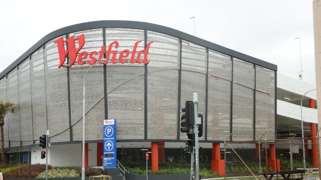 The Westfield Warringah Mall car park on Cross St, Brookvale. Three people have appeared in Manly Local Court charged with breaking into a storeroom on the top floor of the car park. Picture: Manly Daily