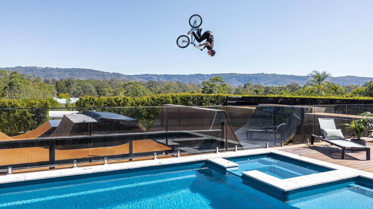 Four people have the chance to stay at BMX gold medallist Logan Martin’s Gold Coast home. Picture: Luke Marsden