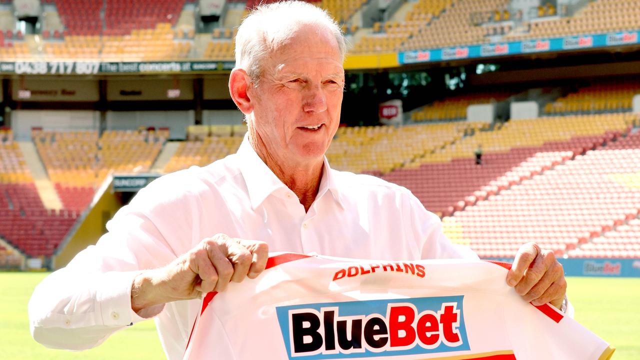 Dolphins coach Wayne Bennett is a big drawcard for sponsors. Picture: Steve Pohlner