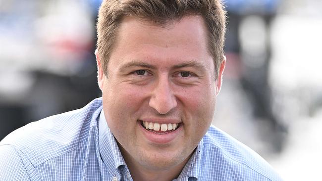 17/04/2022 :LNP candidate Henry Pike for the electorate of Bowman, in Cleveland, Brisbane. Sitting member Andrew Laming is retiring.  Lyndon Mechielsen/The Australian