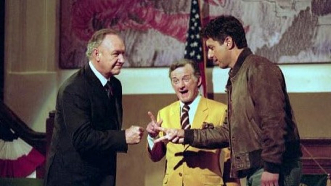 #72: Monroe Cole in Welcome to Mooseport (2004) - In what would be his final role, Hackman plays a former US President who runs for mayor in his hometown of Mooseport against a local candidate.