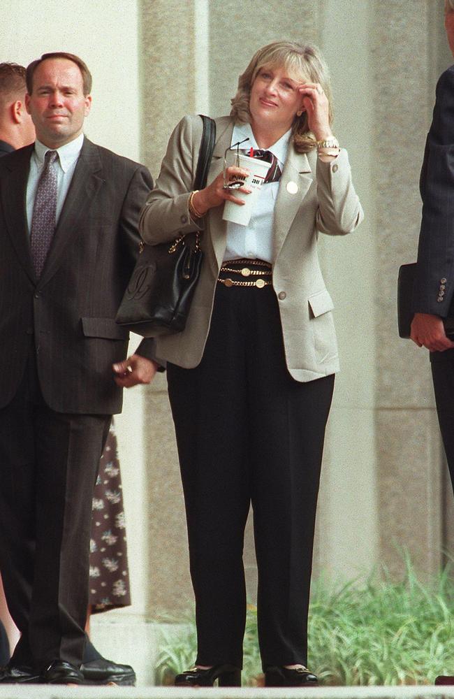 Linda Tripp, who secretly taped conversations with former White House intern Monica Lewinsky, seen in Washington in 1998. Picture: AFP