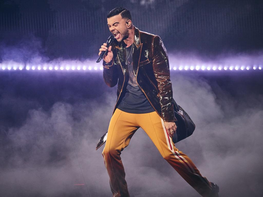 Guy Sebastian performs on stage at Sydney's ICC for his national T.R.U.T.H tour., Picture Glen Pokorny