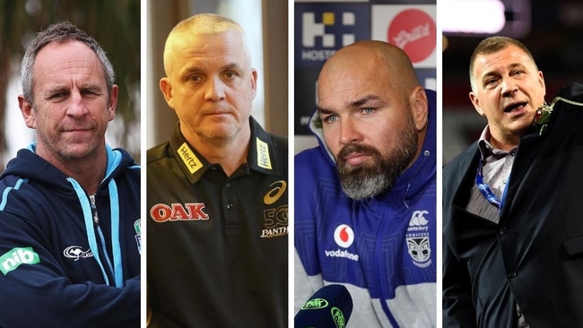 Todd Payten (second from right) has beaten John Cartwright, Anthony Griffin and Shaun Wane to the Cowboys head coaching job.