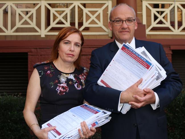 Granville MP Julia Finn and Opposition leader Luke Foley lodged a petition against the toll.