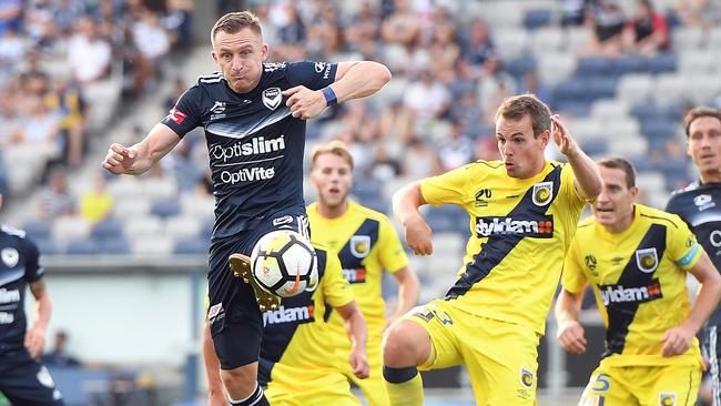 Besart Berisha scored a stunning goal for Victory. Picture: AAP
