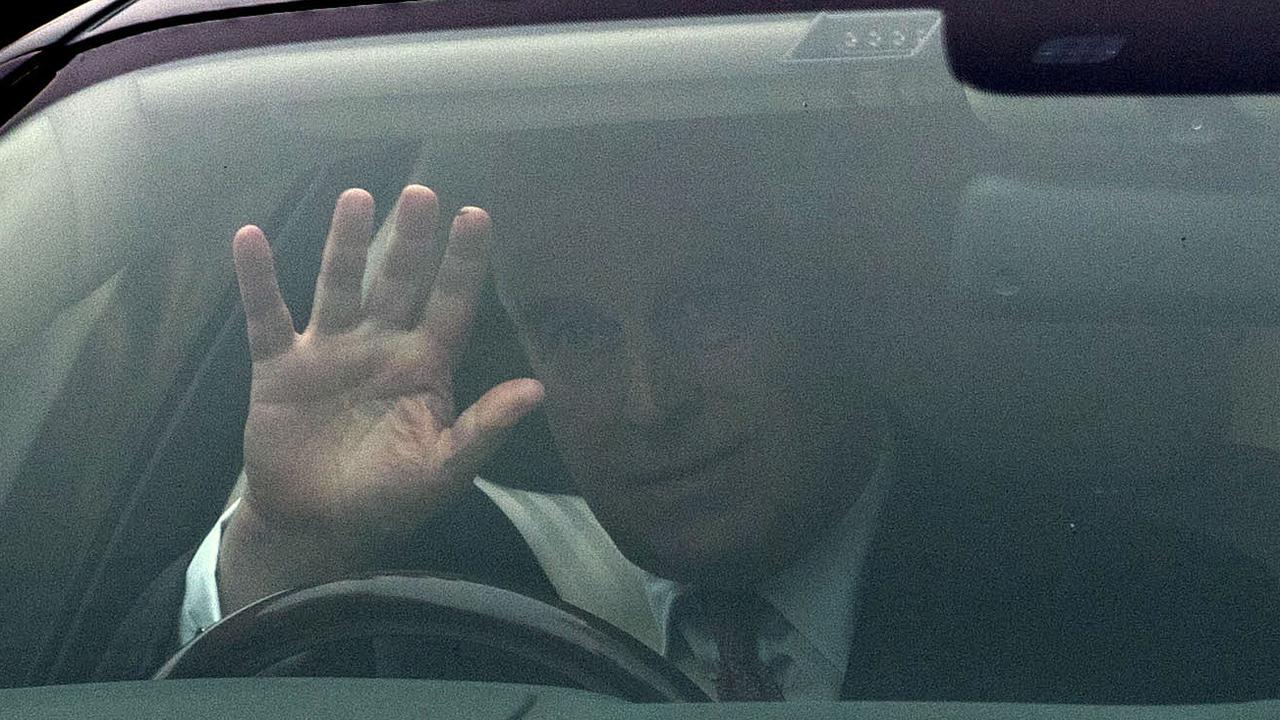 Prince Andrew was spotted for the first time since releasing his explosive statement as he left his home in Windsor on Thursday. Picture: Steve Parsons/PA via AP