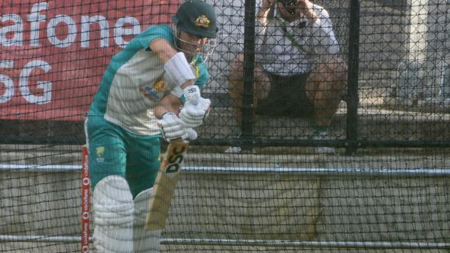 A little bit of soreness in the nets won’t stop David Warner.