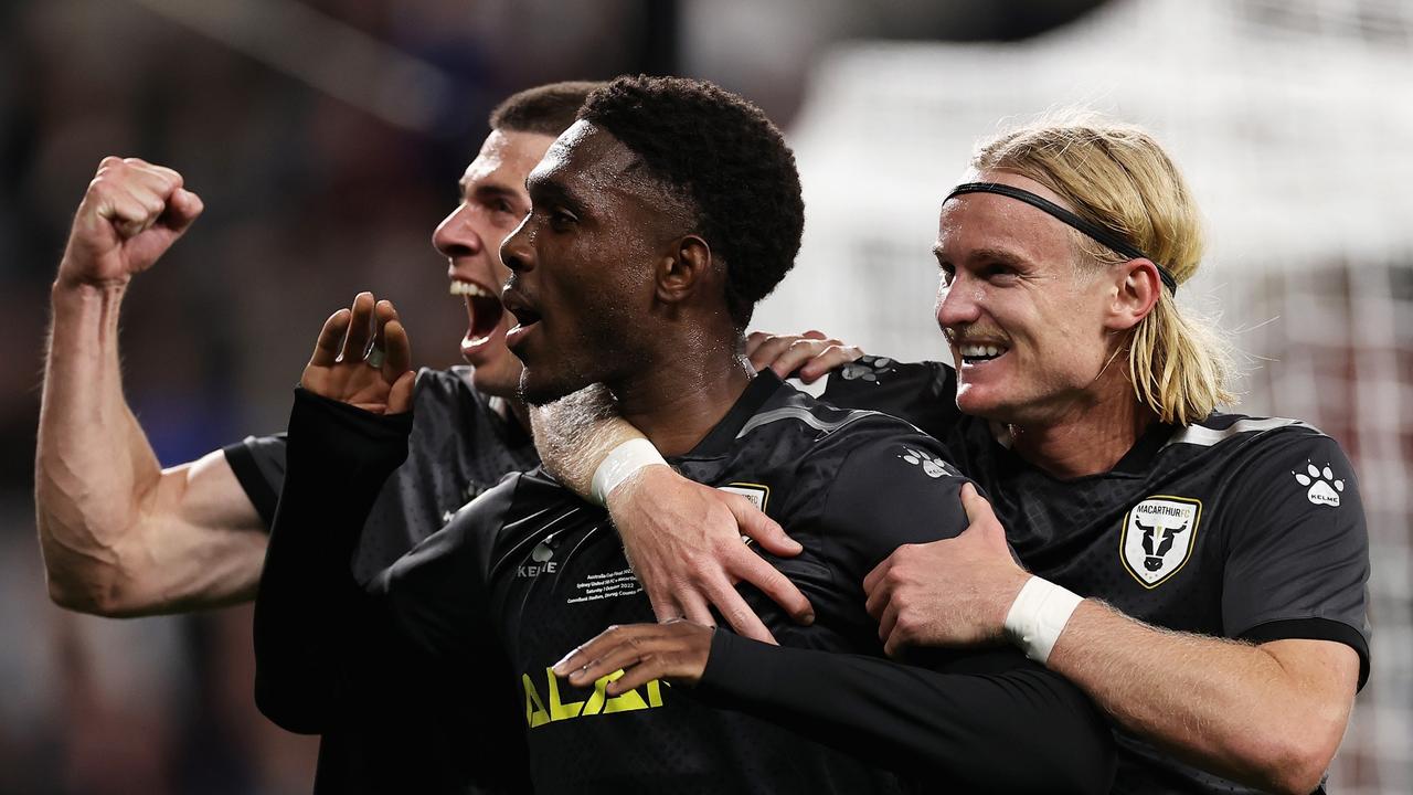 Macarthur FC were the 2022 Australia Cup winners. (Photo by Cameron Spencer/Getty Images)