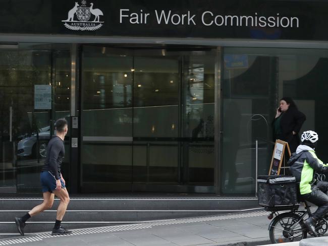 MELBOURNE, AUSTRALIA - NewsWire Photos, JUNE 15, 2022. The Fair Work Commission to hand down the Annual Wage Review 2021Ã22. Images in Melbourne CBD . Picture: NCA NewsWire / David Crosling