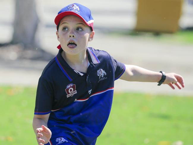 Hudson Garner (9) before the Gold Coast Swans take on the Sydney Swans at People First Stadium, Carrara. Picture: Glen Campbell