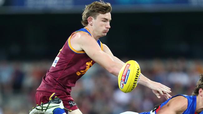 Harris Andrews says he wouldn’t be playing AFL if it wasn’t for the Lions academy. Picture: Getty Images