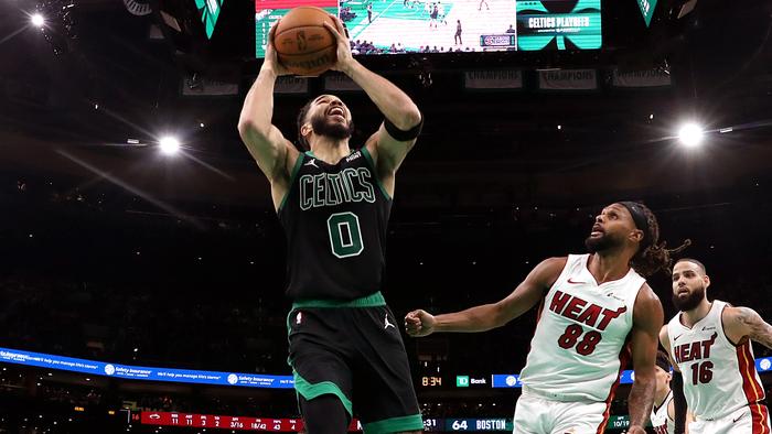 The Celtics thrashed the Heat. (Photo by Maddie Meyer/Getty Images)