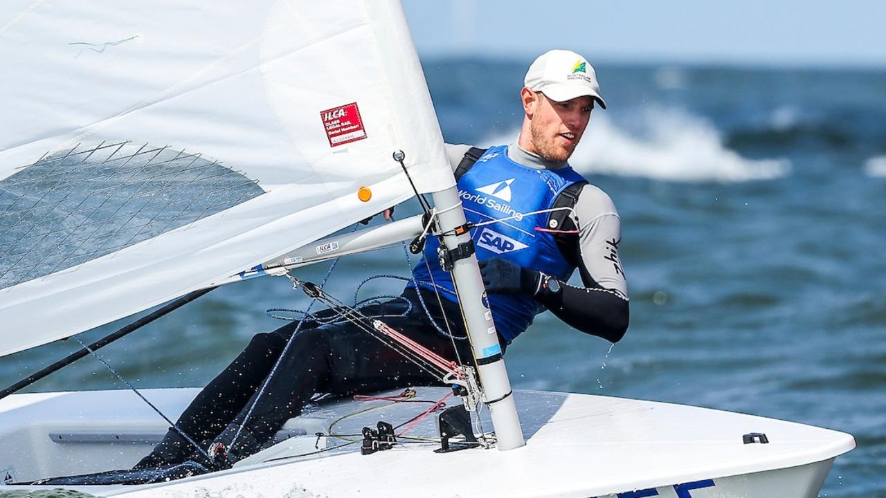 A lean and mean Wearn on route to his first world championships win. Picture: Sailing Energy/World Sailing.