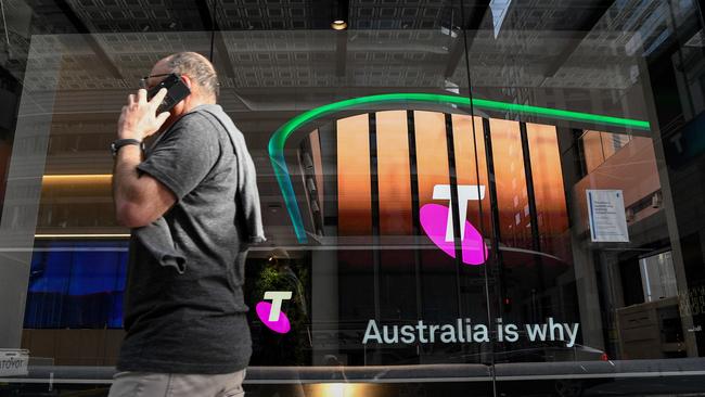 SYDNEY, AUSTRALIA - NewsWire Photos, SEPTEMBER, 30, 2021: Signage is seen at the Telstra store in the CBD of Sydney. Picture: NCA NewsWire/Bianca De Marchi