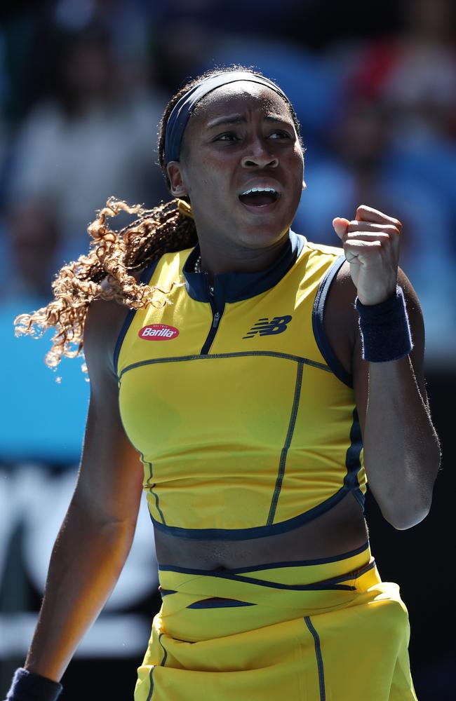 Coco Gauff is through to the third round of the Australian Open. Picture: Julian Finney/Getty Images