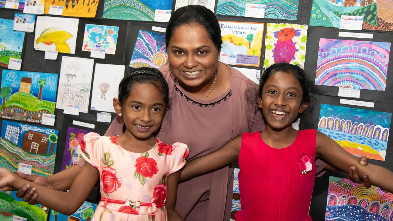 Nanda (left) Praba and Neha Nirmal enjoy the Heritage Bank Toowoomba Royal Show. Saturday April 20th, 2024 Picture: Bev Lacey