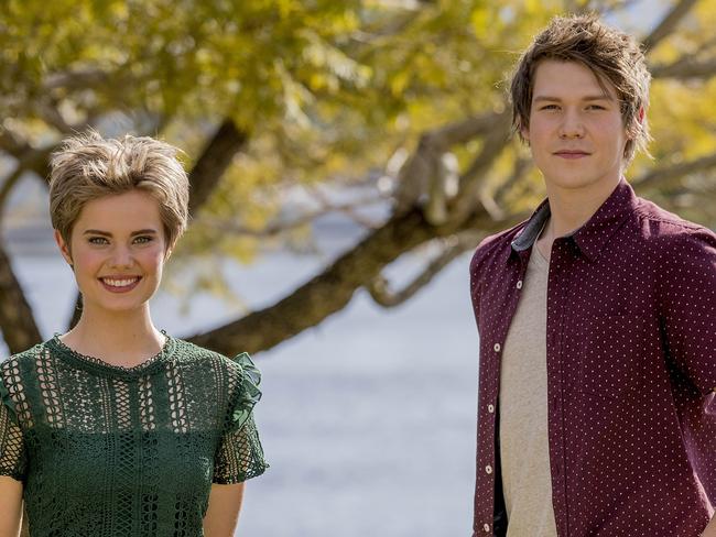 ###  ON HOLD - SEE GCB FOR USE ###Exclusive on set of the Bureau of Magical Things filming on the Gold Coast. Filming during COVID-19 restrictions. Sister and brother, Elizabeth Cullen, 23, and Julian Cullen, 24. Picture: Jerad Williams