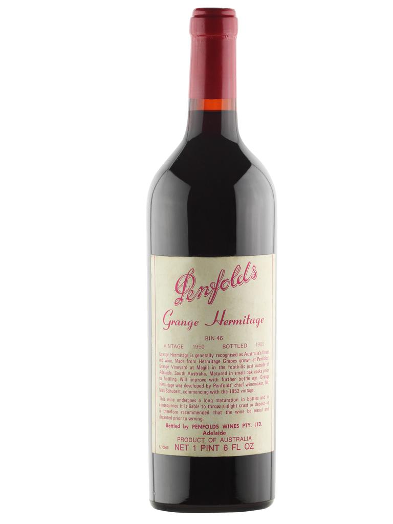 1959 Bottle of Penfolds Grange. Picture: Supplied