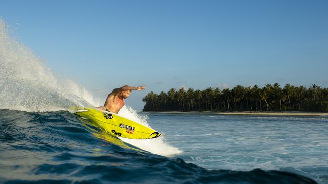 Surfer Mick Fanning surfing at Mentawai Islands. Picture: Corey Wilson / Rip Curl