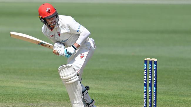 Will Bosisto was massive in helping the Redbacks over the line against Tasmania. Picture: Steve Bell/Getty Images.