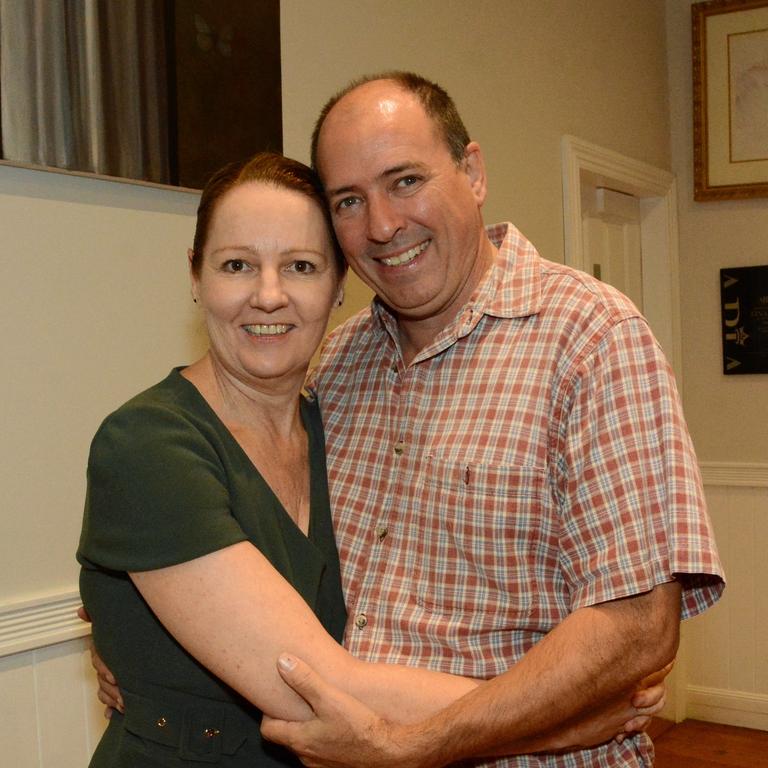 Justine Jule and Ross Edgar at Mudgeeraba Chamber of Commerce dinner at House of Eco Studio, Mudgeeraba. Picture: Regina King.