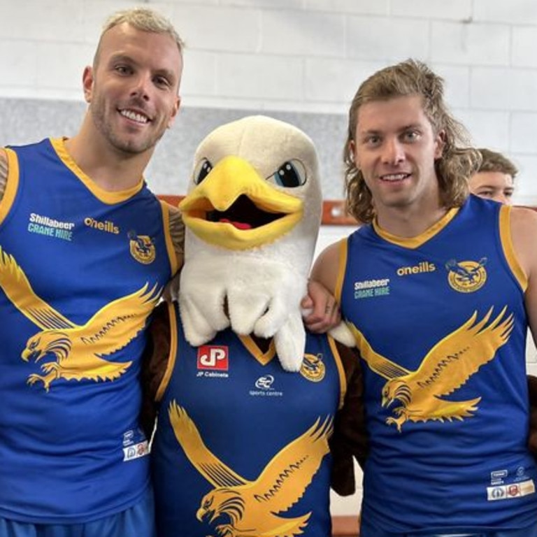 Kyle Chalmers and Matt Temple played alongside the Lincoln South Eagles on Saturday afternoon. Picture: Facebook