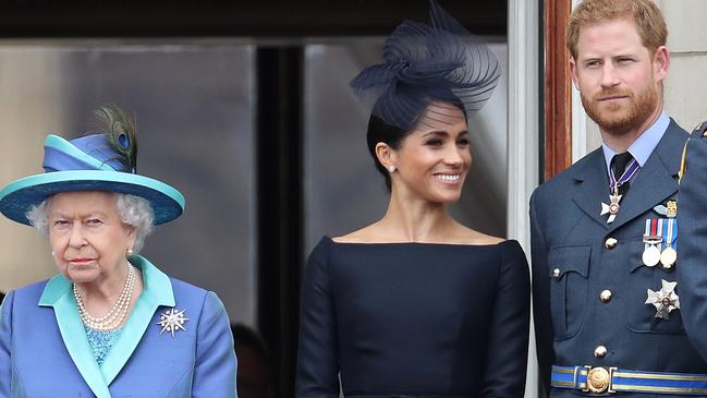 The only royal who could have enhanced Meghan’s image was the Queen. Picture: Getty Images.